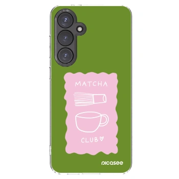 Picasee silikónový prehľadný obal pre Samsung Galaxy S24 FE S721B - Matcha club
