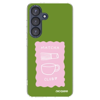 Picasee silikónový prehľadný obal pre Samsung Galaxy S25 5G - Matcha club