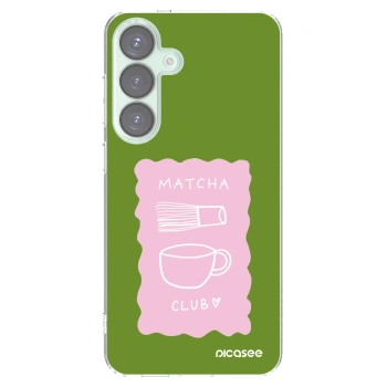 Picasee silikónový prehľadný obal pre Samsung Galaxy S25+ 5G - Matcha club
