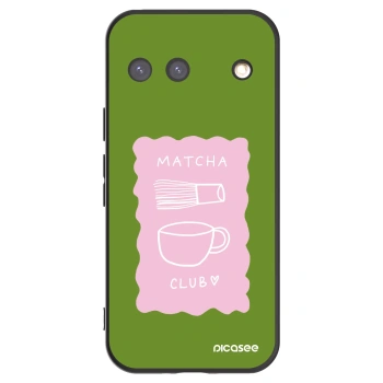 Picasee silikónový čierny obal pre Google Pixel 9 - Matcha club
