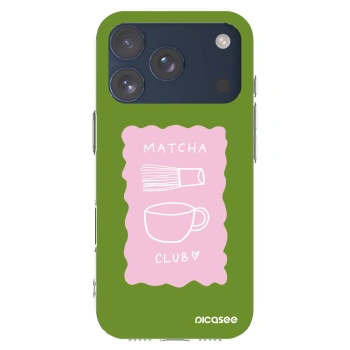 Picasee silikónový prehľadný obal pre Apple iPhone 17 Pro - Matcha club