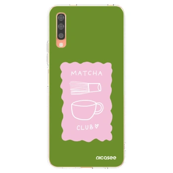 Picasee silikónový prehľadný obal pre Samsung Galaxy A70 A705F - Matcha club