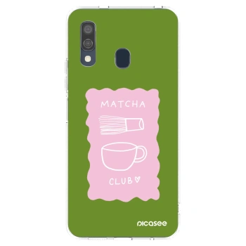 Picasee silikónový prehľadný obal pre Samsung Galaxy A40 A405F - Matcha club