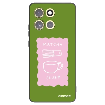 Picasee silikónový čierny obal pre Motorola Moto G86 5G - Matcha club