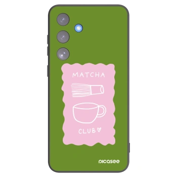 Picasee silikónový čierny obal pre Samsung Galaxy S25 FE 5G - Matcha club