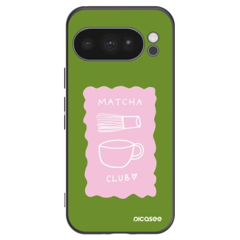Picasee silikónový čierny obal pre Google Pixel 10 Pro - Matcha club