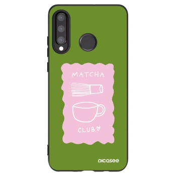 Picasee silikónový čierny obal pre Huawei P30 Lite - Matcha club