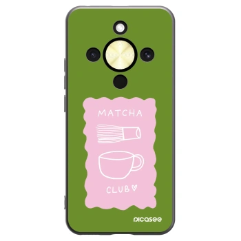 Picasee silikónový čierny obal pre Honor Magic8 Lite 5G - Matcha club