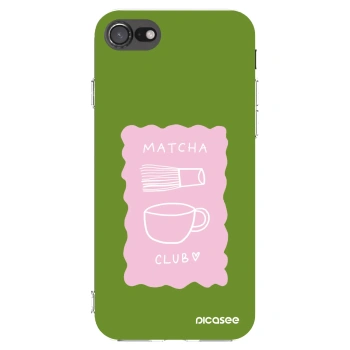 Picasee silikónový prehľadný obal pre Apple iPhone 8 - Matcha club