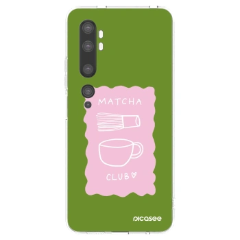 Picasee silikónový prehľadný obal pre Xiaomi Mi Note 10 (Pro) - Matcha club