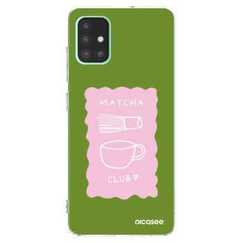 Picasee silikónový prehľadný obal pre Samsung Galaxy A51 A515F - Matcha club