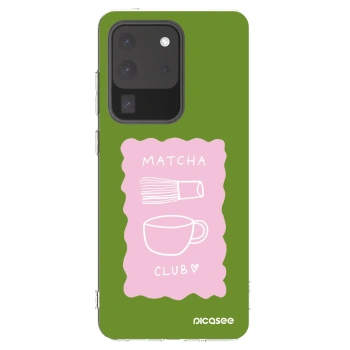 Picasee silikónový prehľadný obal pre Samsung Galaxy S20 Ultra 5G G988F - Matcha club