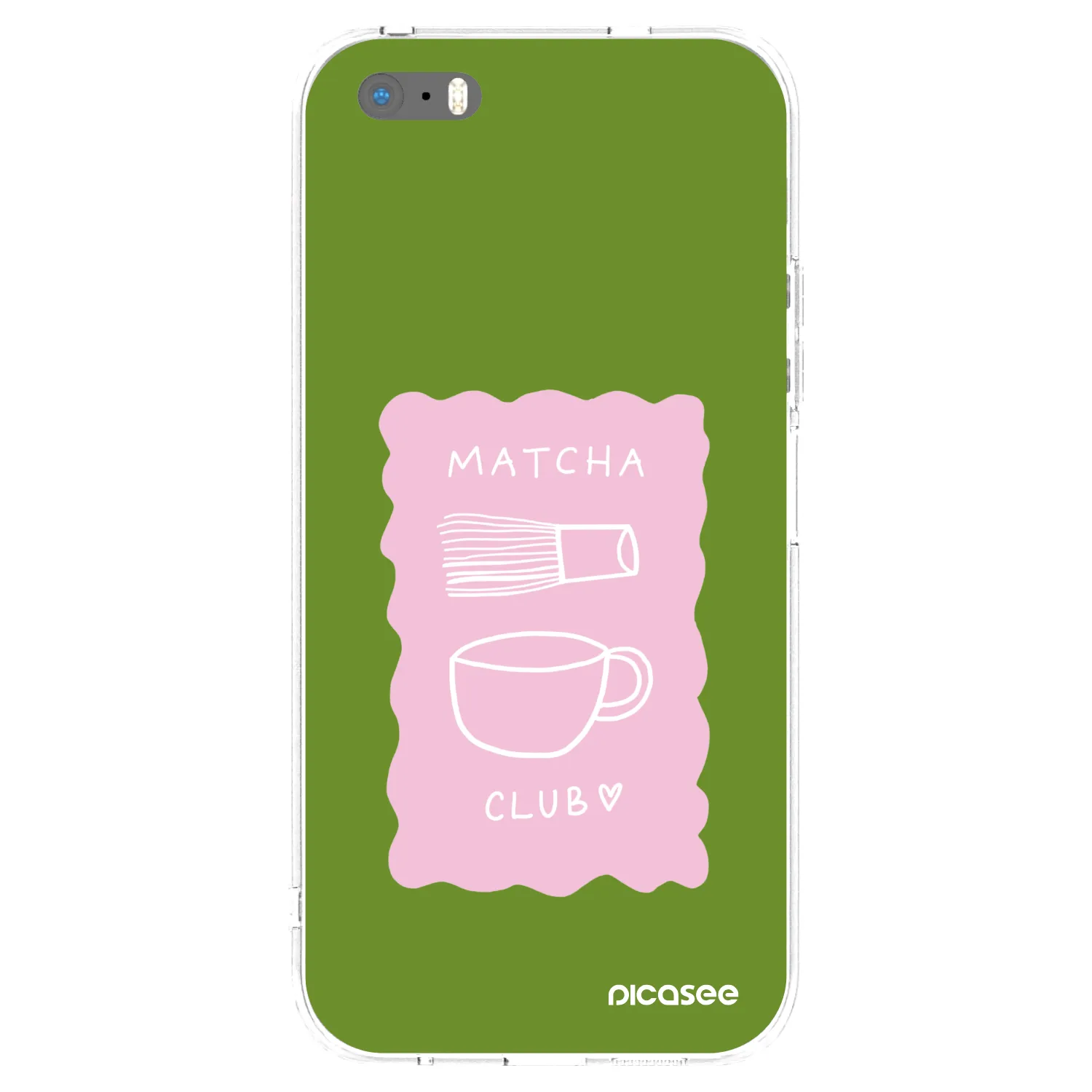 Picasee silikónový prehľadný obal pre Apple iPhone 5/5S/SE - Matcha club