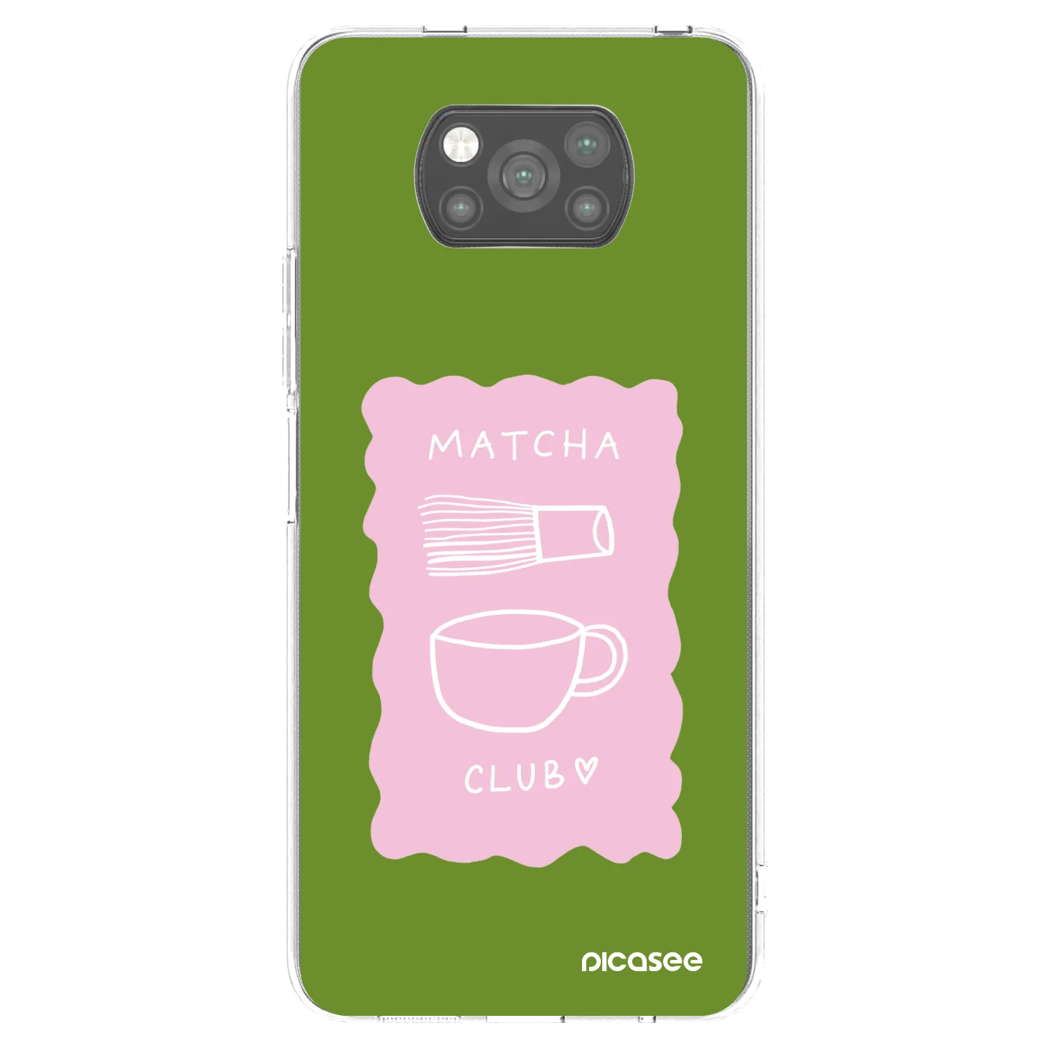 Picasee silikónový čierny obal pre Xiaomi Poco X3 - Matcha club
