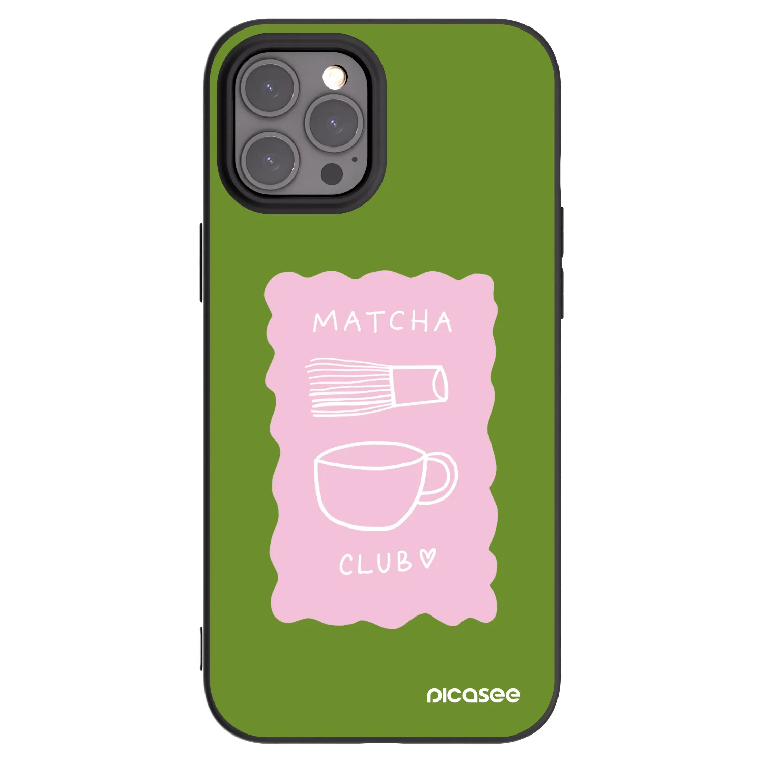 Picasee silikónový čierny obal pre Apple iPhone 12 Pro Max - Matcha club