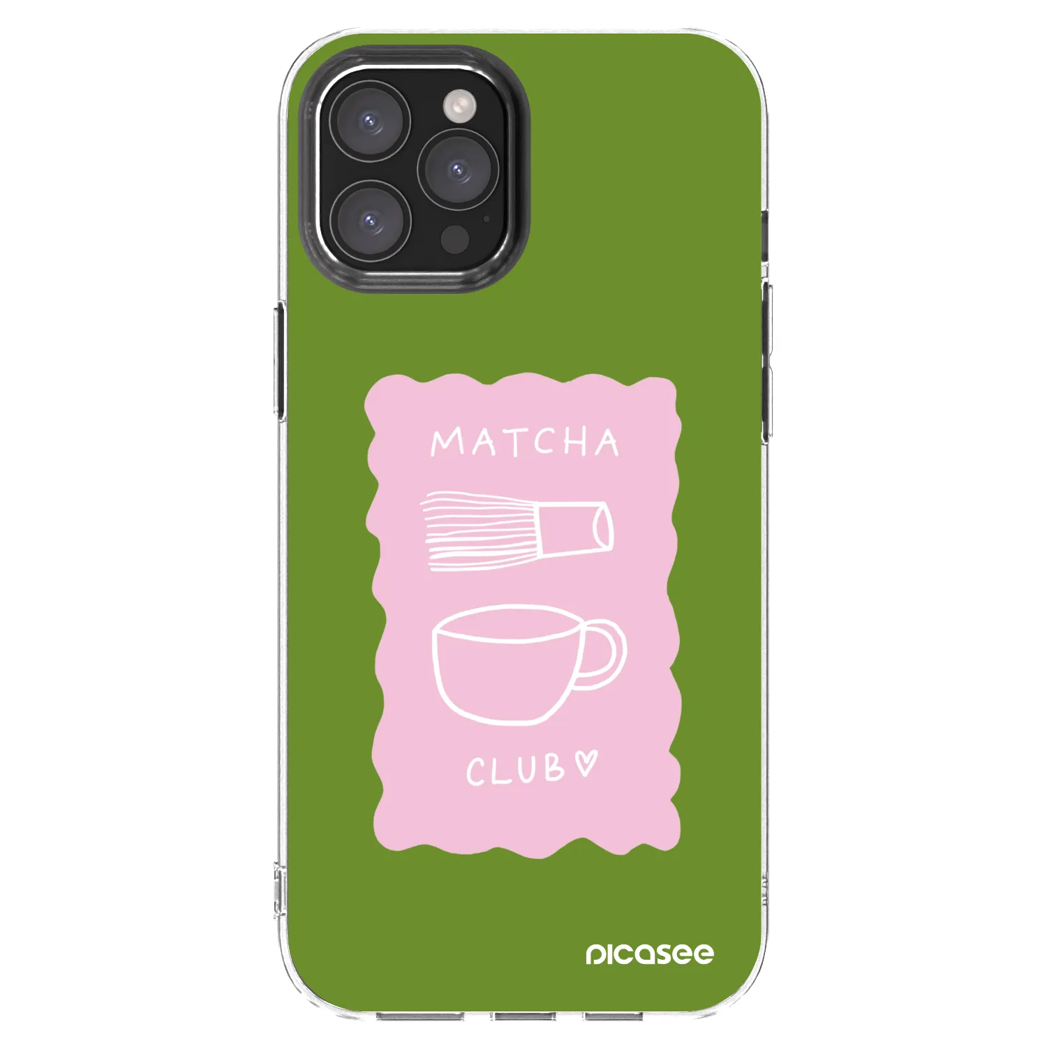 Picasee silikónový prehľadný obal pre Apple iPhone 12 Pro Max - Matcha club