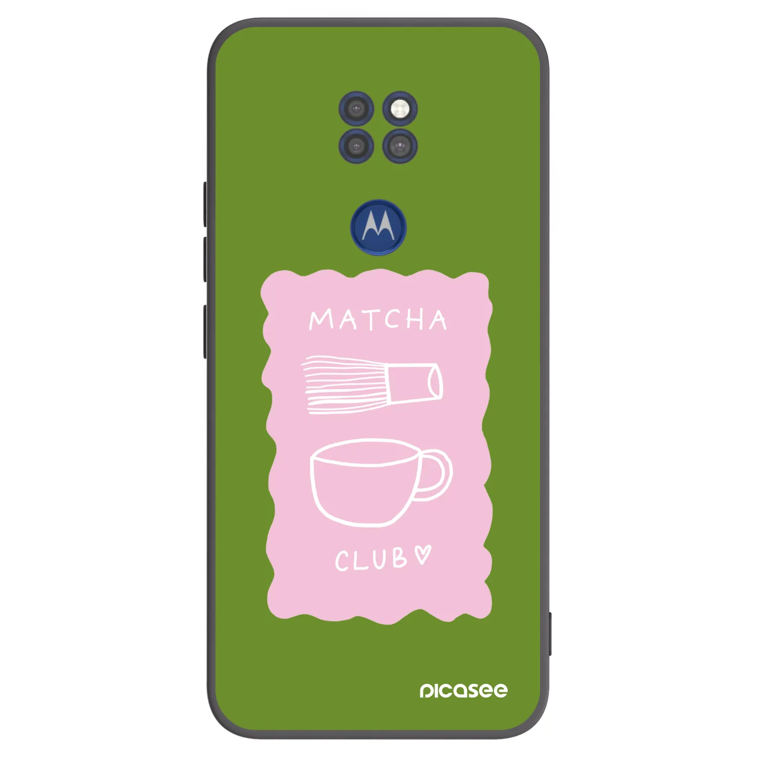 Picasee silikónový čierny obal pre Motorola Moto G9 Play - Matcha club