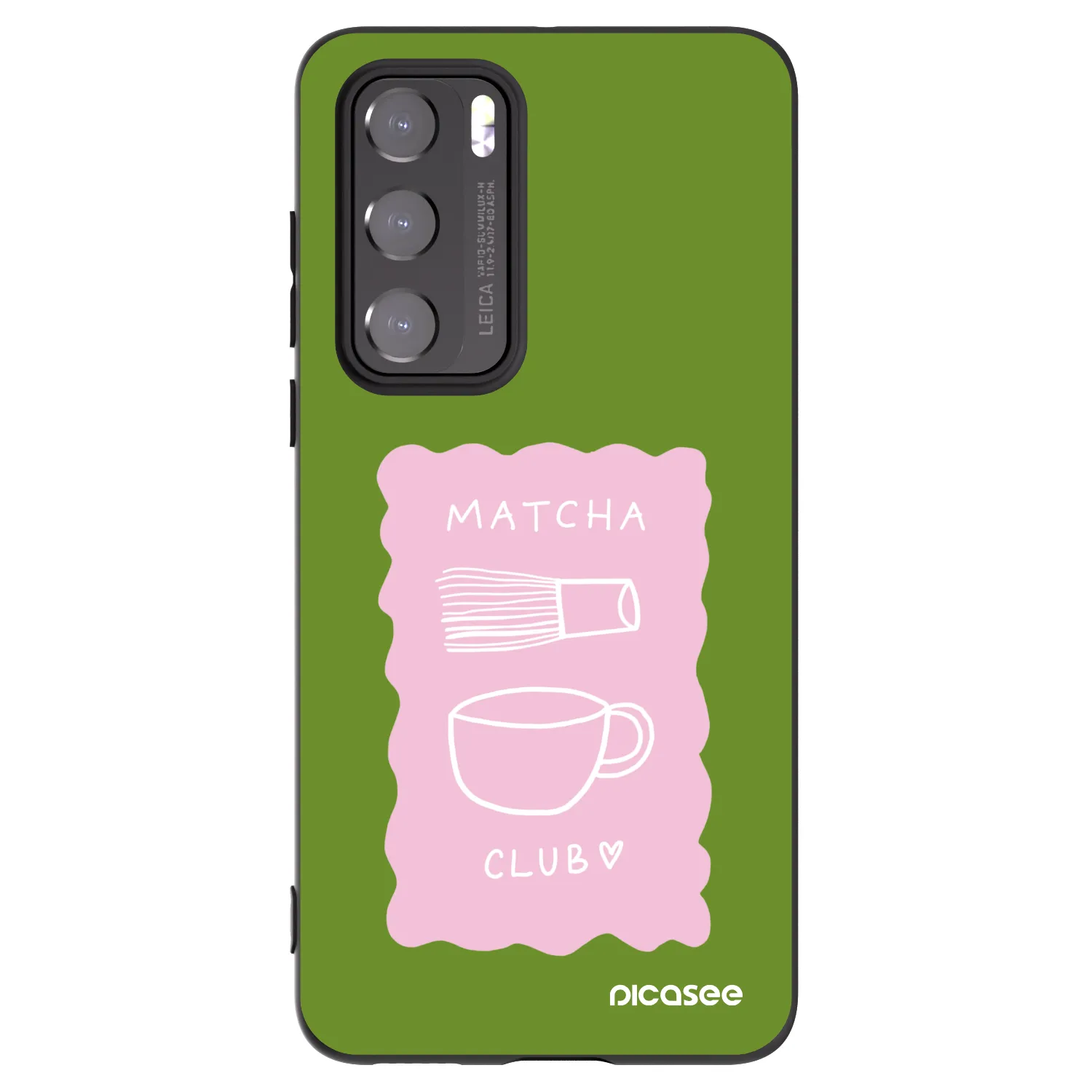 Picasee silikónový čierny obal pre Huawei P40 - Matcha club