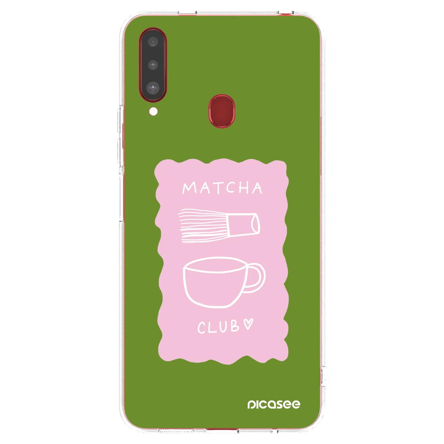 Picasee silikónový prehľadný obal pre Samsung Galaxy A20s - Matcha club