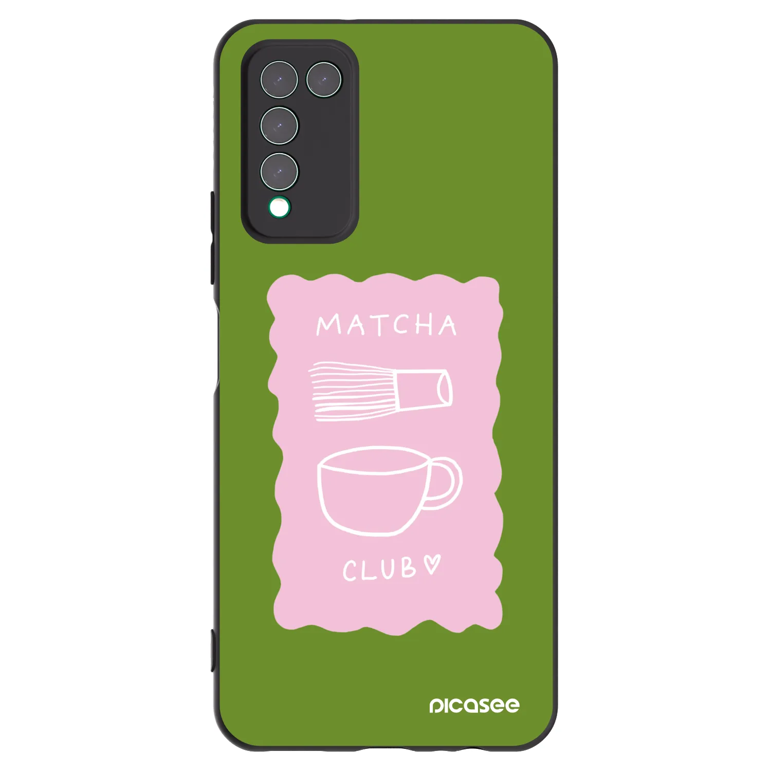 Picasee silikónový čierny obal pre Honor 10X Lite - Matcha club
