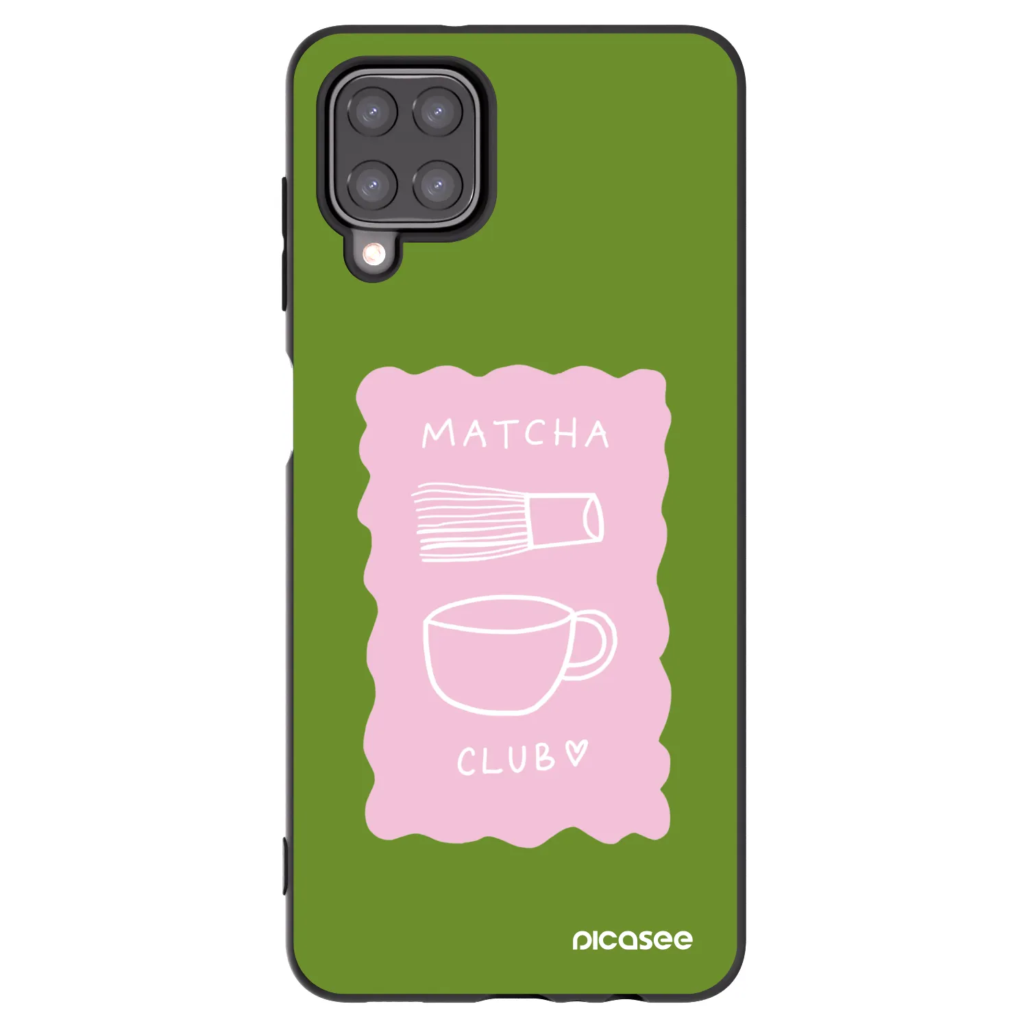 Picasee silikónový čierny obal pre Samsung Galaxy A12 A125F - Matcha club