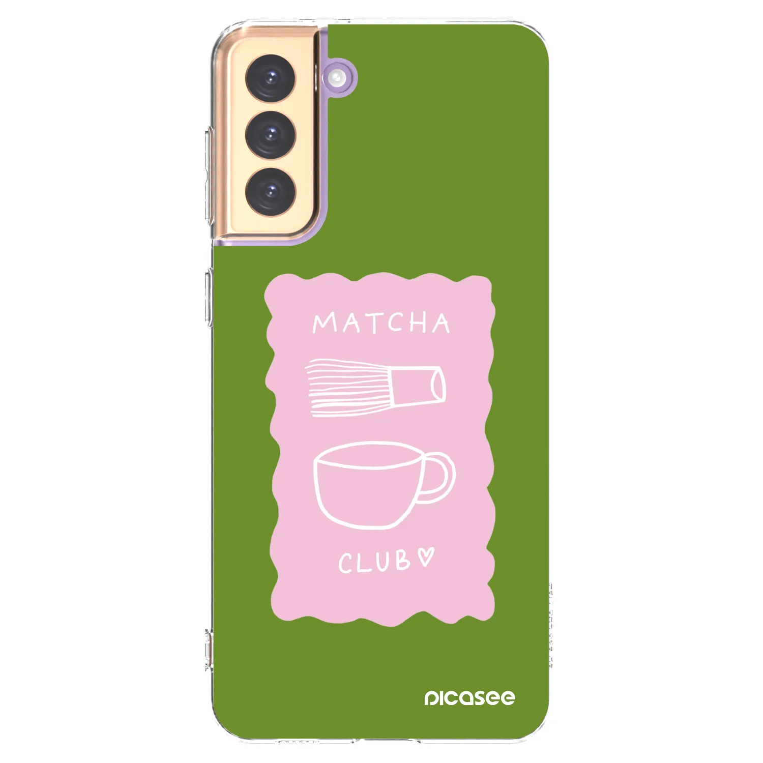 Picasee silikónový prehľadný obal pre Samsung Galaxy S21+ 5G G996F - Matcha club