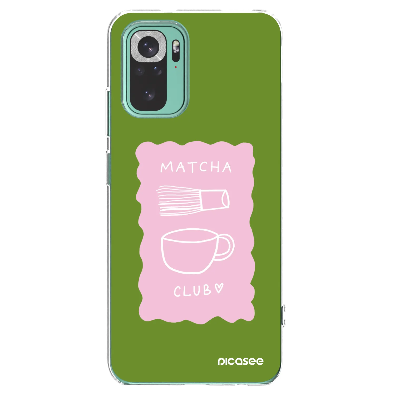 Picasee silikónový prehľadný obal pre Xiaomi Redmi Note 10 Pro - Matcha club