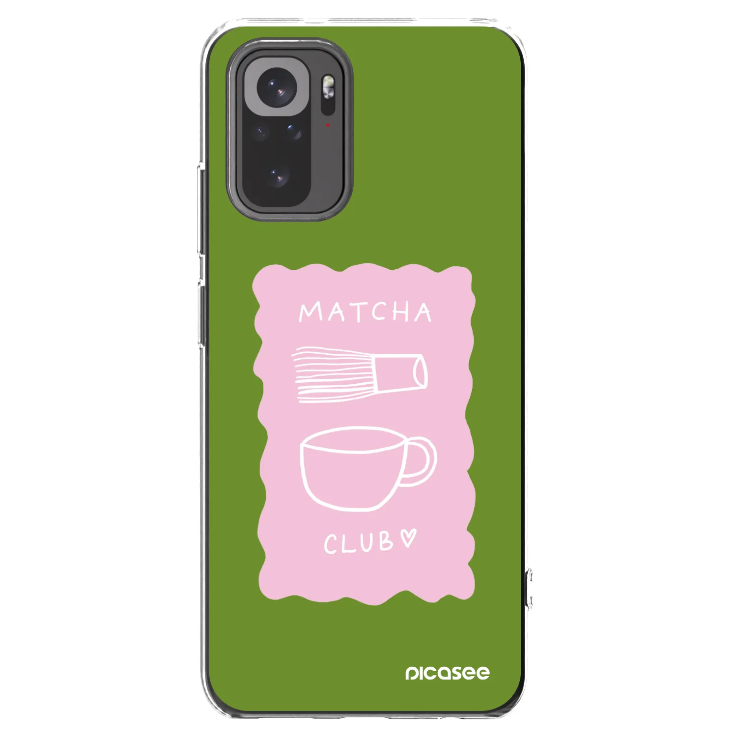Picasee silikónový prehľadný obal pre Xiaomi Redmi Note 10S - Matcha club