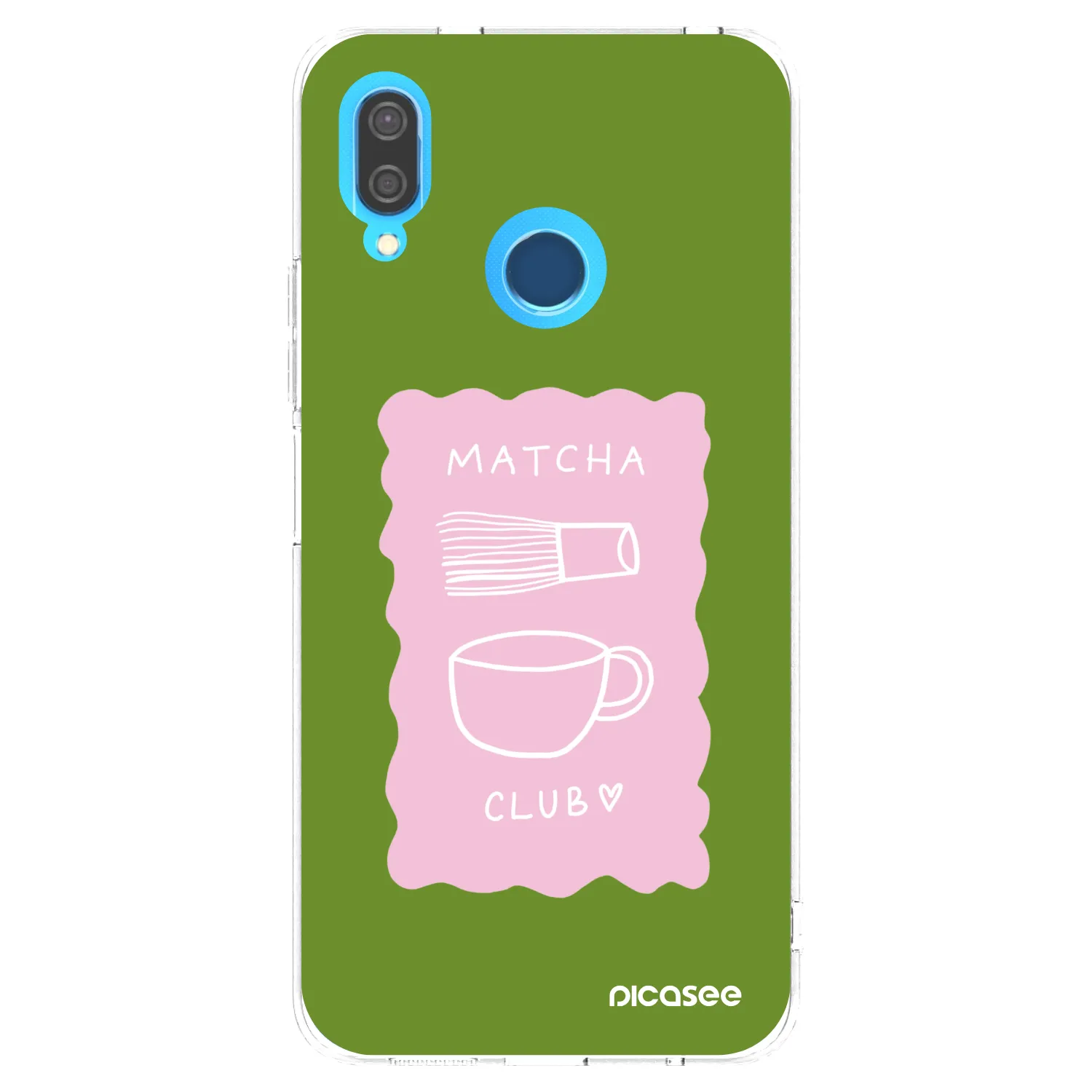 Picasee silikónový prehľadný obal pre Huawei P20 Lite - Matcha club