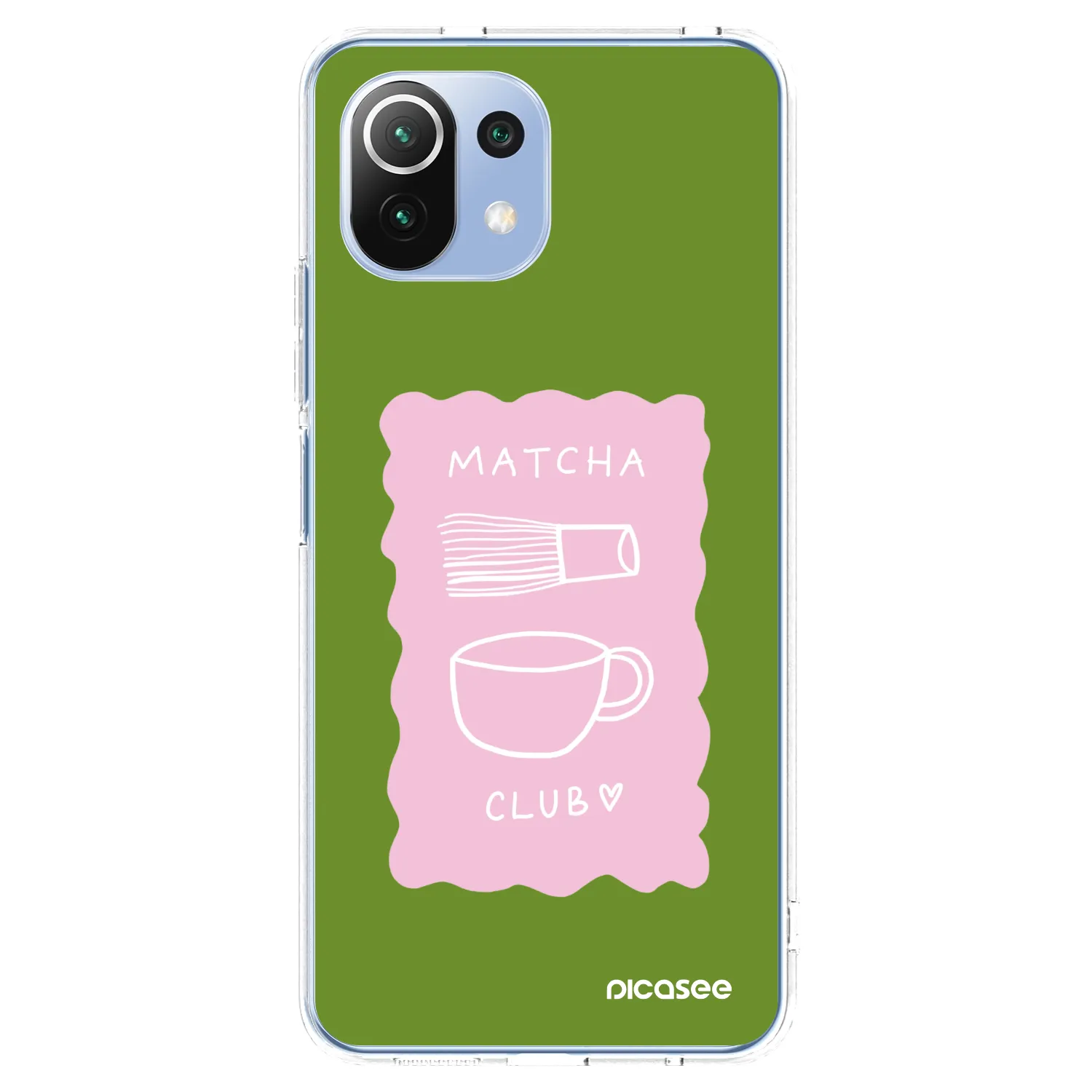 Picasee silikónový prehľadný obal pre Xiaomi Mi 11 Lite - Matcha club