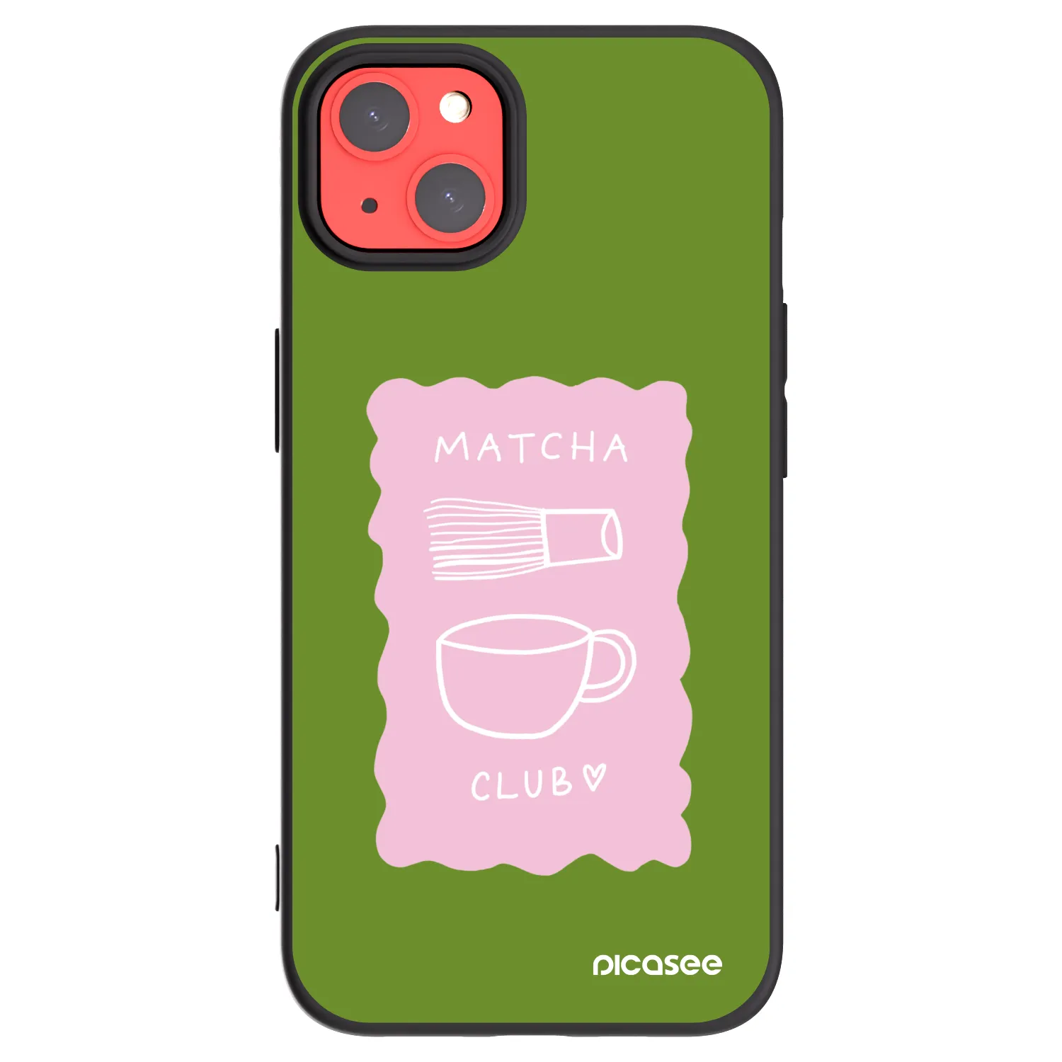 Picasee silikónový čierny obal pre Apple iPhone 13 - Matcha club