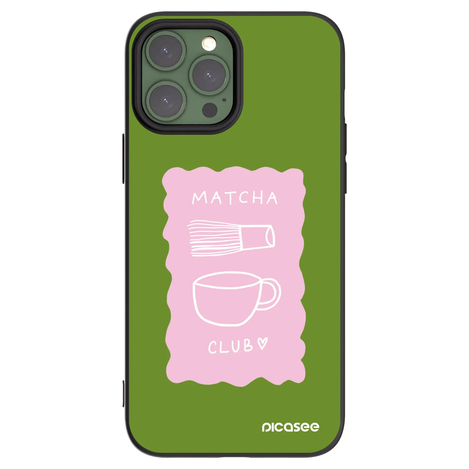 Picasee silikónový čierny obal pre Apple iPhone 13 Pro Max - Matcha club