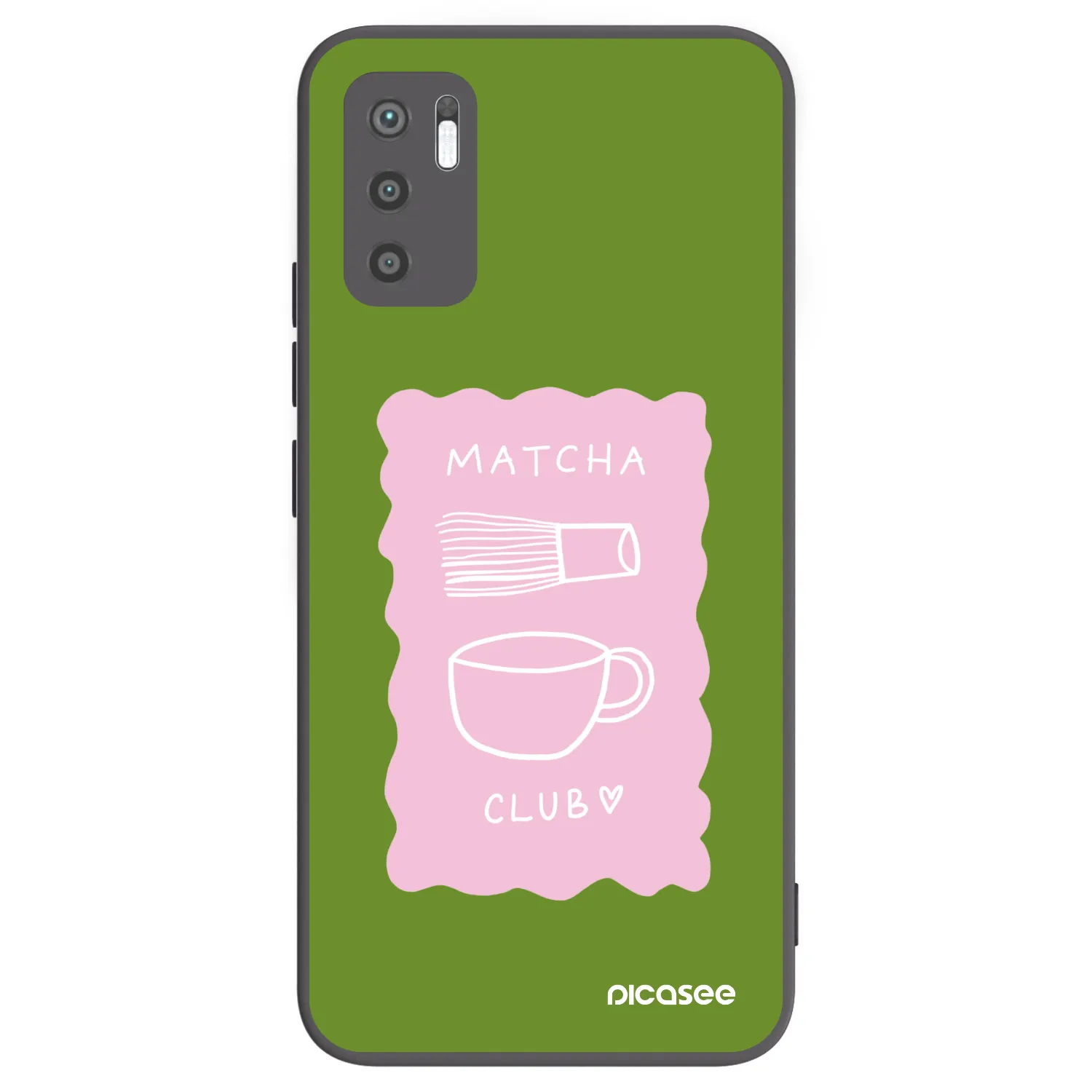 Picasee silikónový čierny obal pre Xiaomi Redmi Note 10 5G - Matcha club