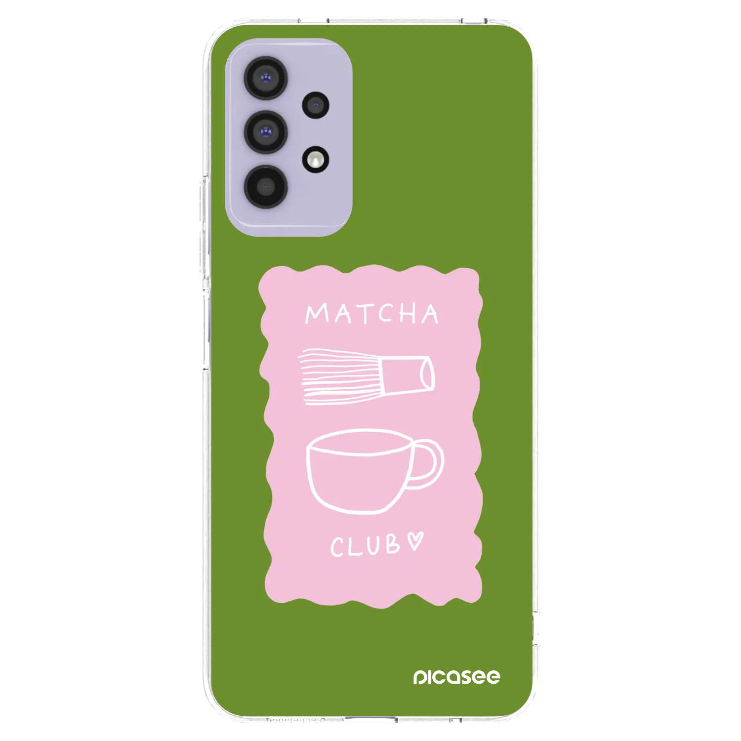 Picasee silikónový prehľadný obal pre Samsung Galaxy A32 4G SM-A325F - Matcha club
