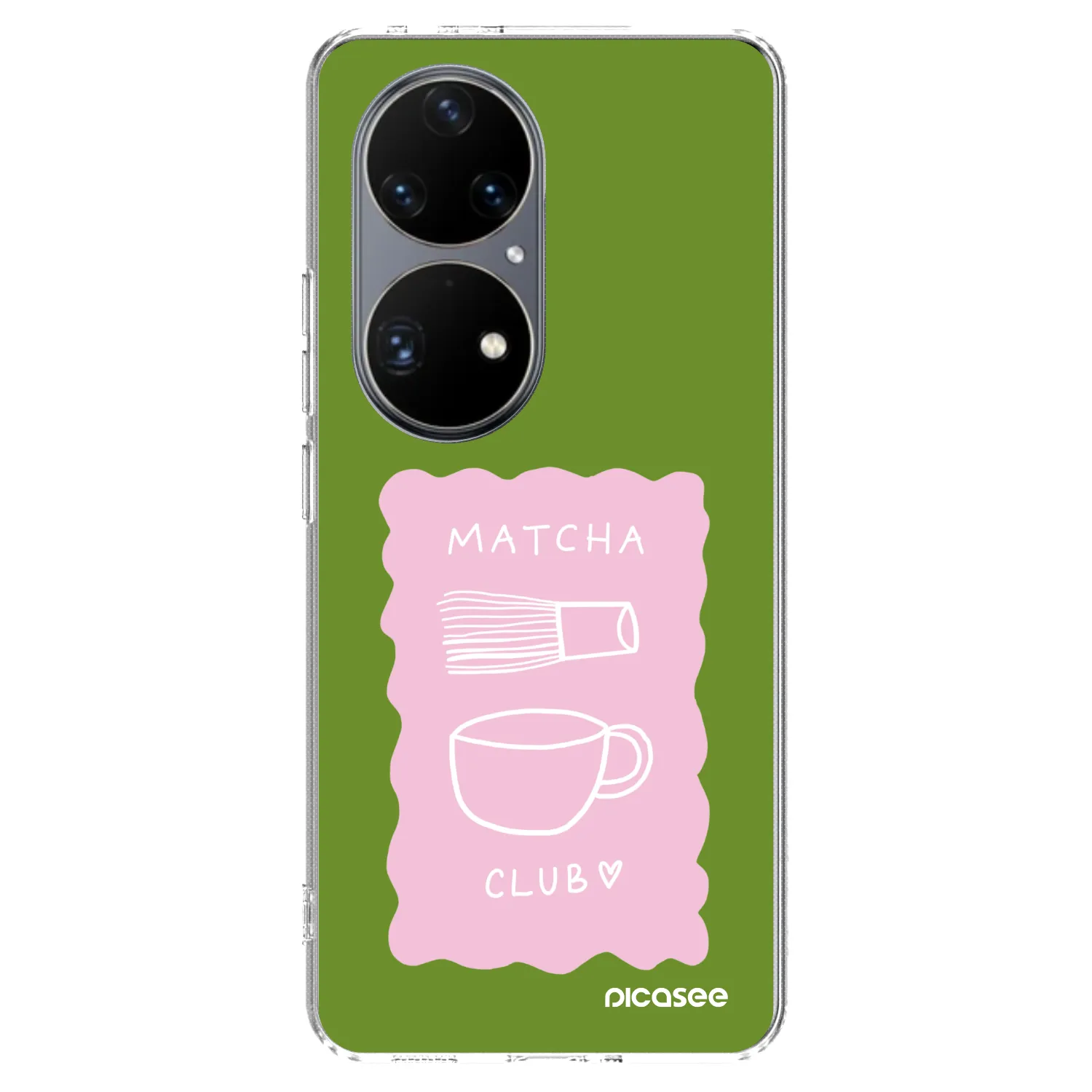 Picasee silikónový prehľadný obal pre Huawei P50 - Matcha club