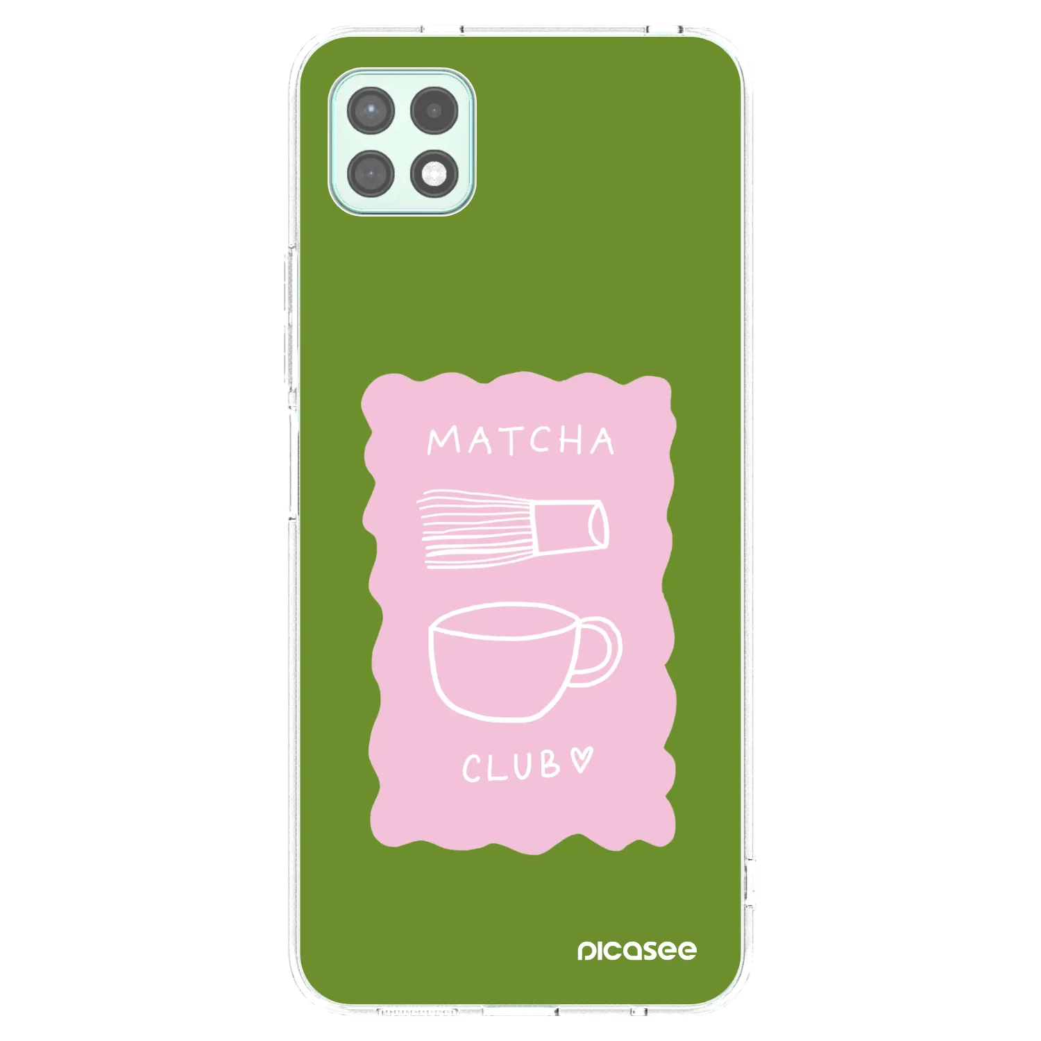 Picasee silikónový prehľadný obal pre Samsung Galaxy A22 A226B 5G - Matcha club