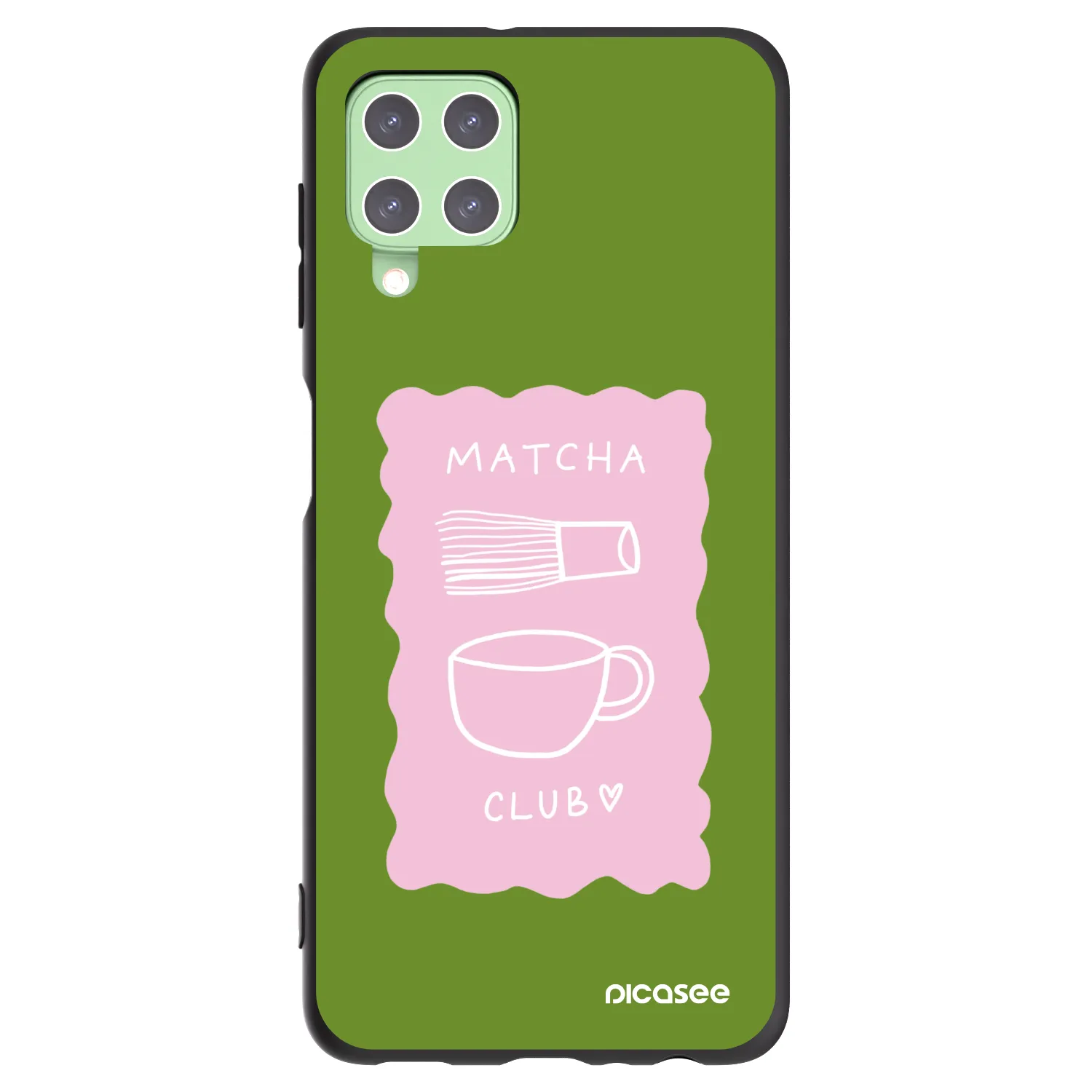 Picasee silikónový čierny obal pre Samsung Galaxy A22 A225F 4G - Matcha club