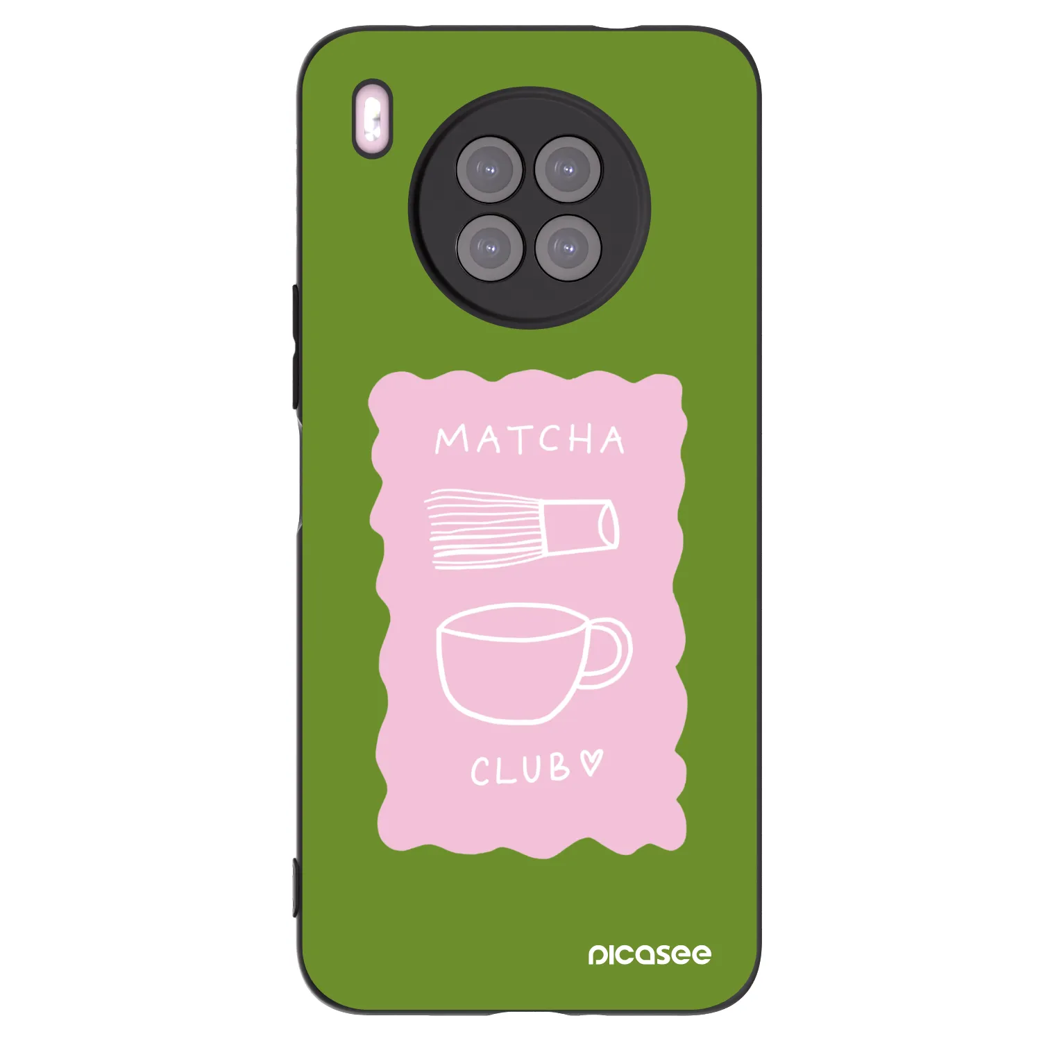 Picasee silikónový čierny obal pre Huawei Nova 8i - Matcha club