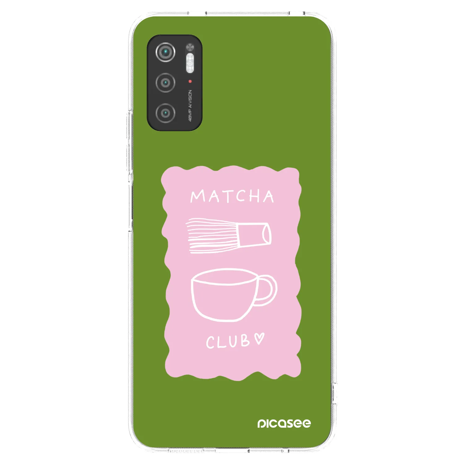 Picasee silikónový prehľadný obal pre Xiaomi Poco M3 Pro 5G - Matcha club