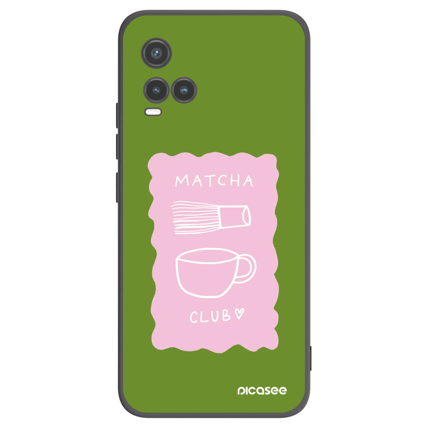 Picasee silikónový čierny obal pre Vivo Y33s - Matcha club