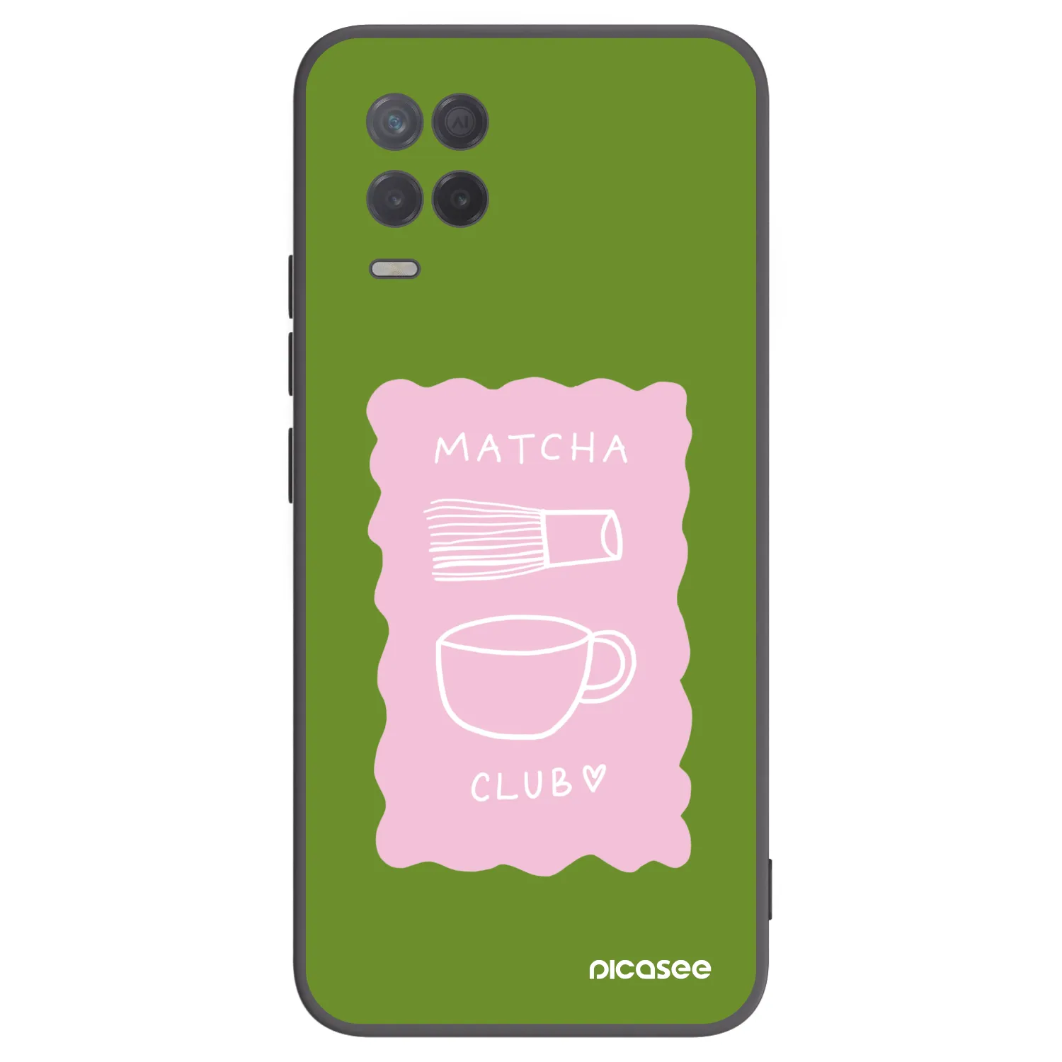 Picasee silikónový čierny obal pre Realme 8 5G - Matcha club