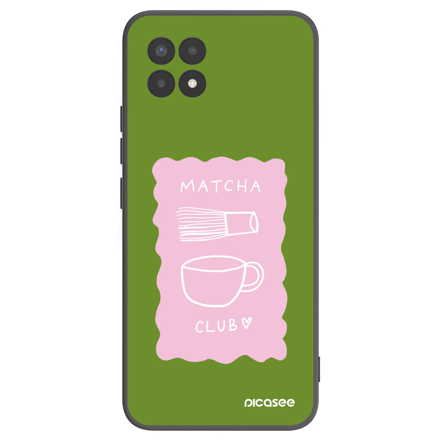 Picasee silikónový čierny obal pre Realme 8i - Matcha club
