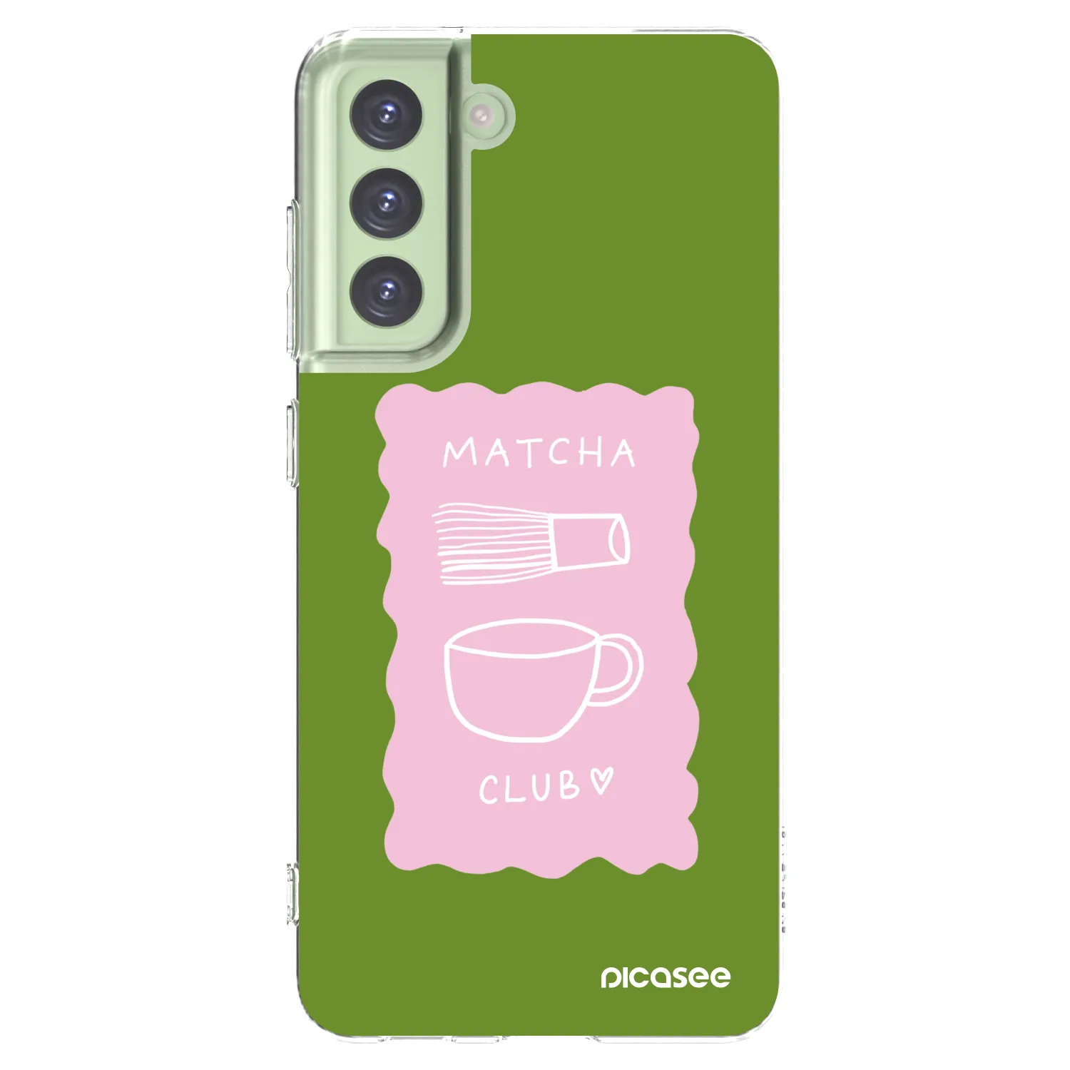 Picasee silikónový prehľadný obal pre Samsung Galaxy S21 FE 5G - Matcha club