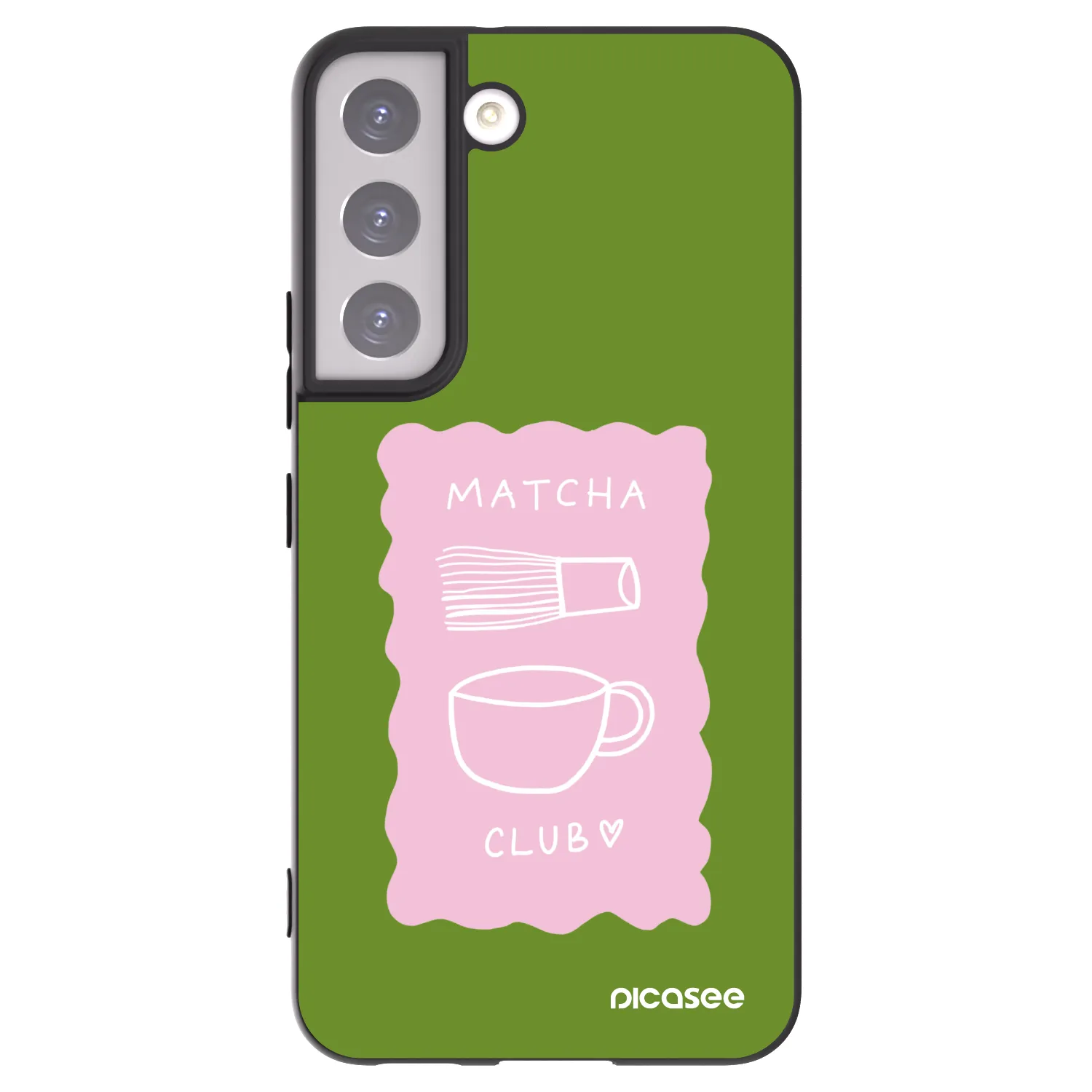 Picasee silikónový čierny obal pre Samsung Galaxy S22 5G - Matcha club