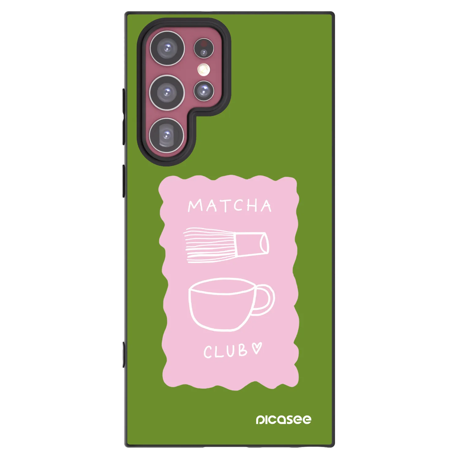 Picasee silikónový čierny obal pre Samsung Galaxy S22 Ultra 5G - Matcha club