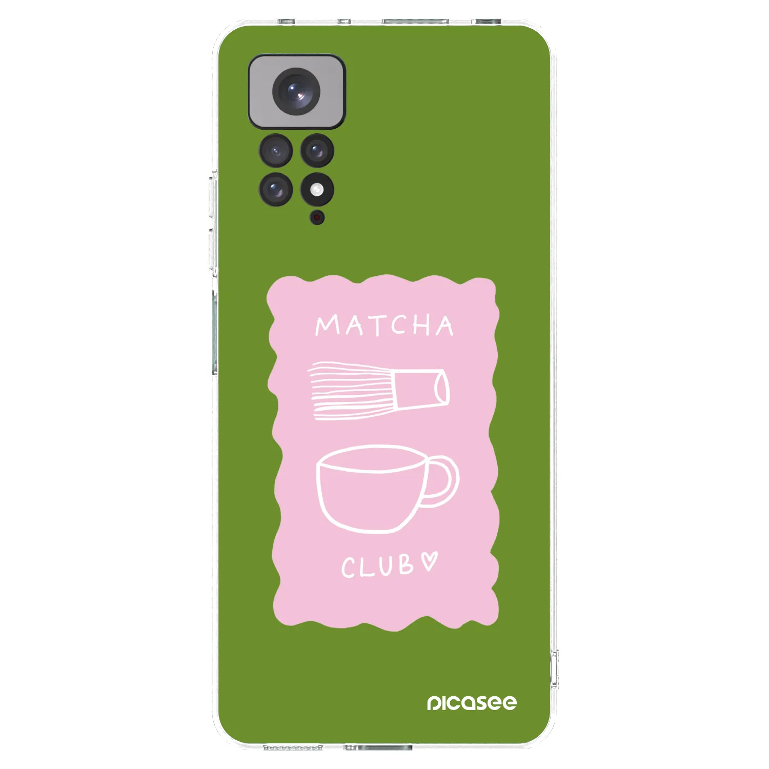 Picasee silikónový prehľadný obal pre Xiaomi Redmi Note 11S 4G - Matcha club