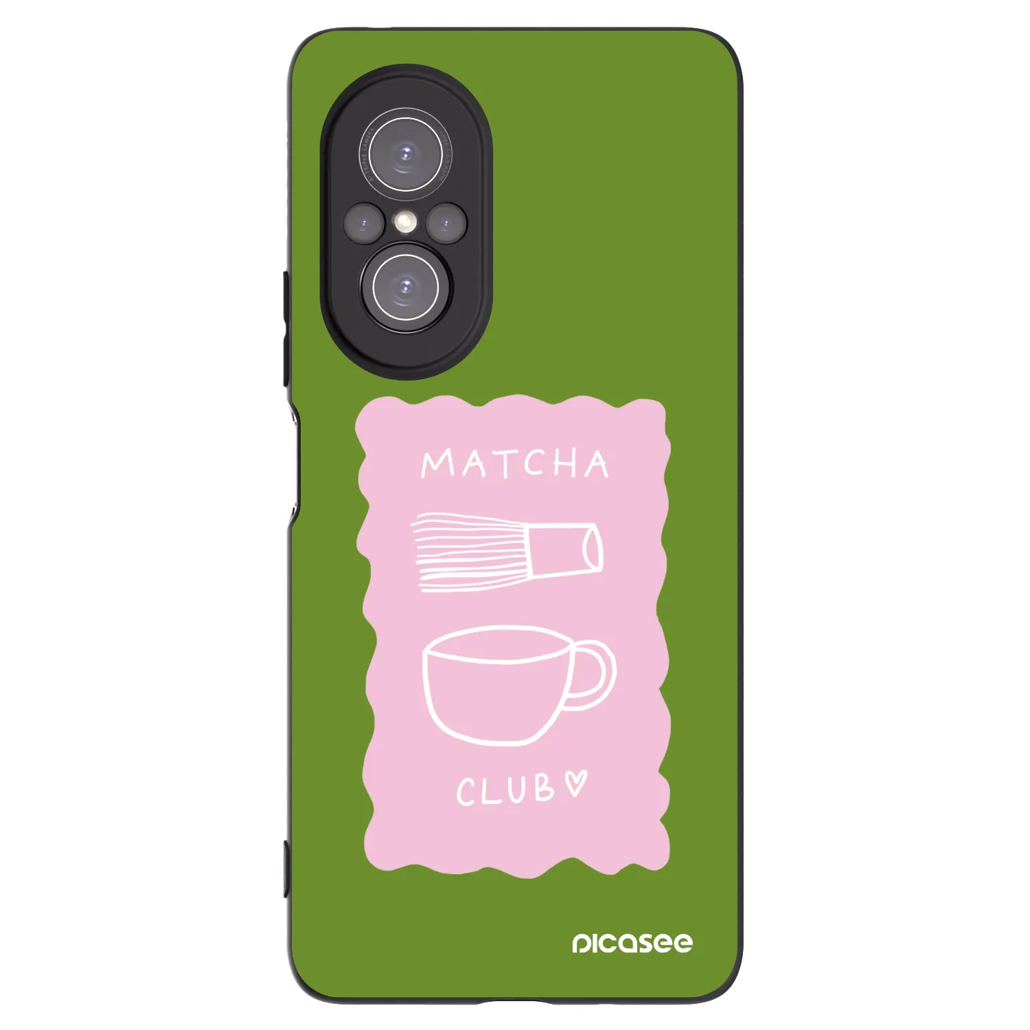 Picasee silikónový čierny obal pre Huawei Nova 9 SE - Matcha club