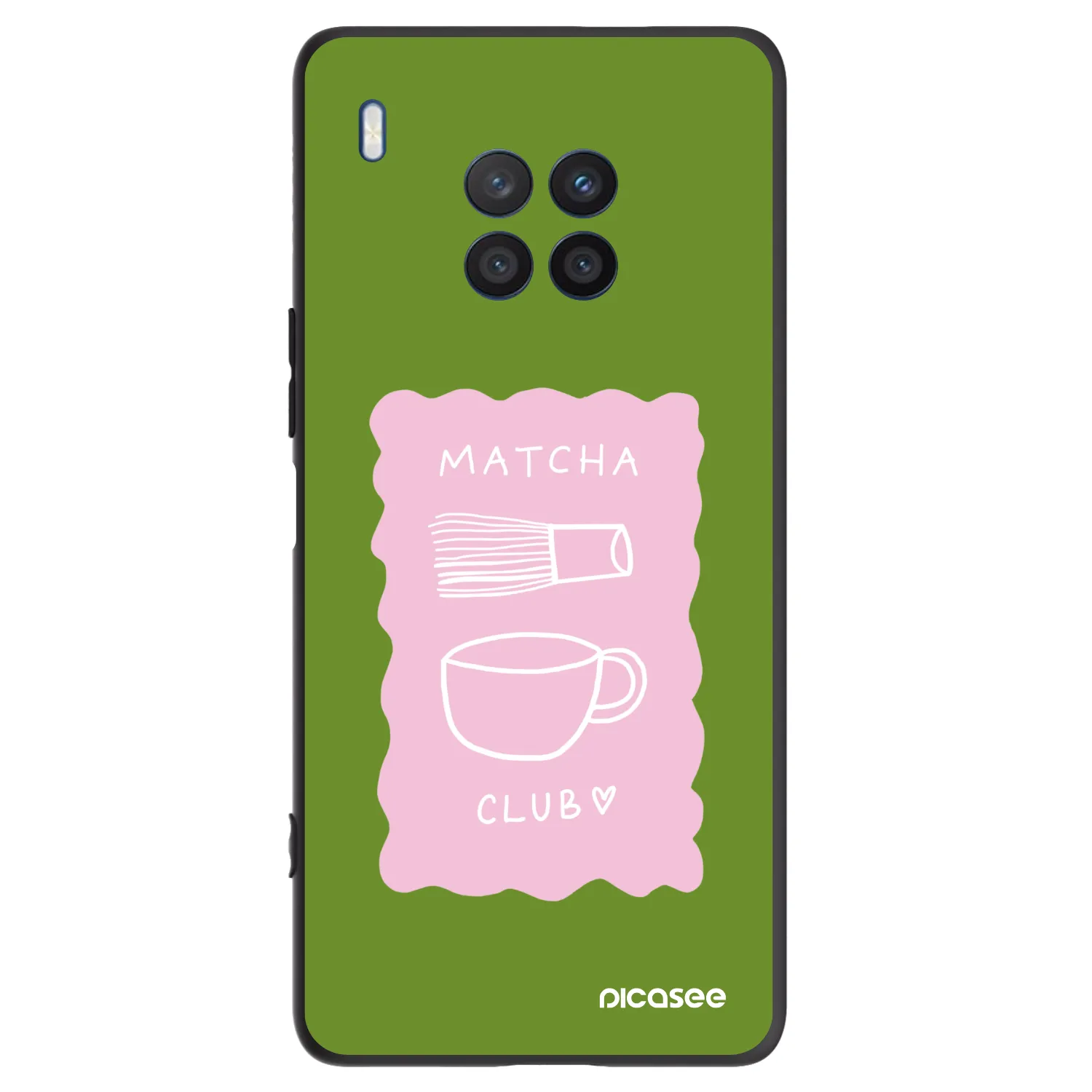 Picasee silikónový čierny obal pre Honor 50 Lite - Matcha club