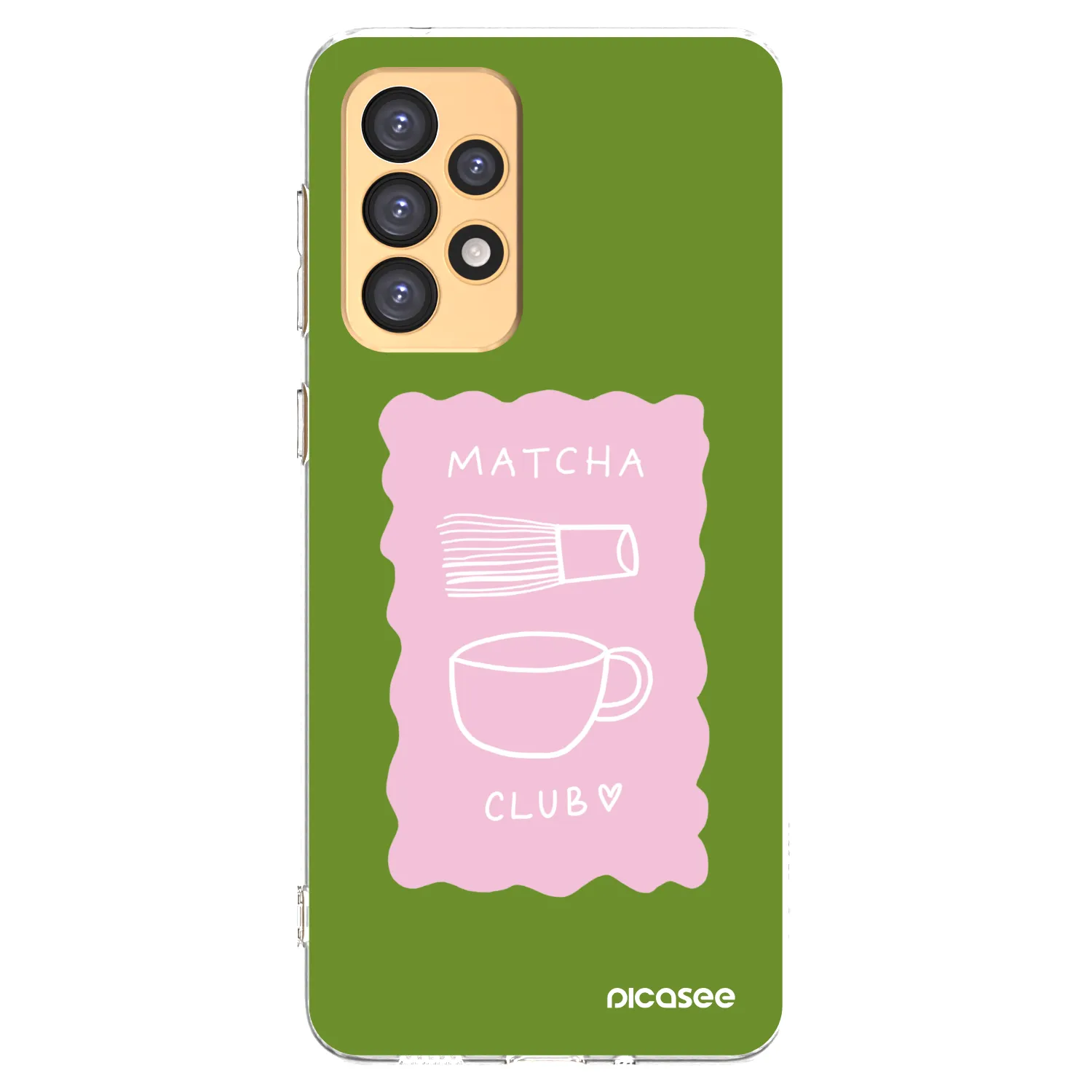 Picasee silikónový prehľadný obal pre Samsung Galaxy A33 5G A336 - Matcha club