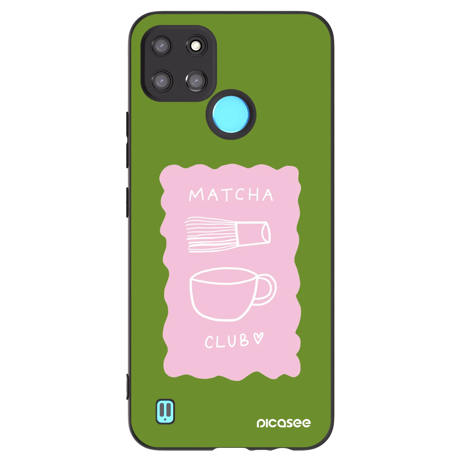 Picasee silikónový čierny obal pre Realme C21Y - Matcha club